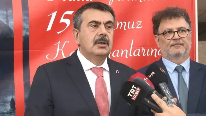 Bakan Tekin: 'Hedefimiz milli birliğe ve beraberliğe sahip çıkacak kuşak yetiştirmek'