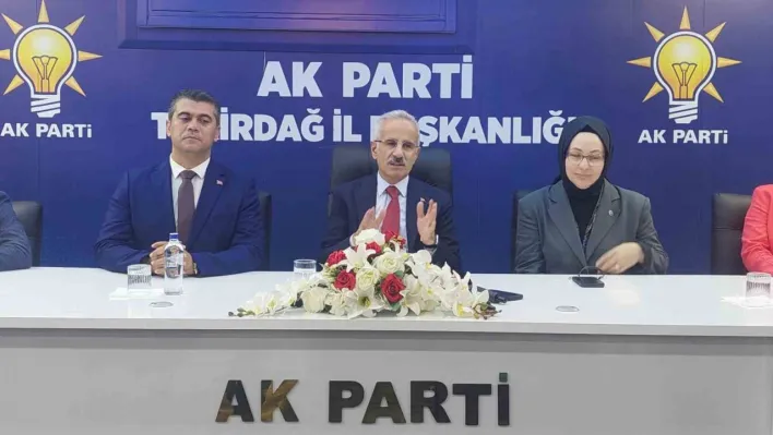 Bakan Uraloğlu: 'Son 22 yılda ulaştırma ve haberleşmeye 280 milyar dolarlık yatırım yaptık'