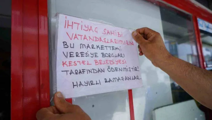 Bakkaldaki veresiye defterlerini kapattılar, elektrik ve su borçlarını ödediler