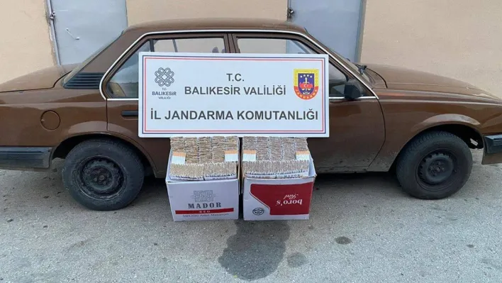 Balıkesir'de 12 şahsa kaçak tütün operasyonu