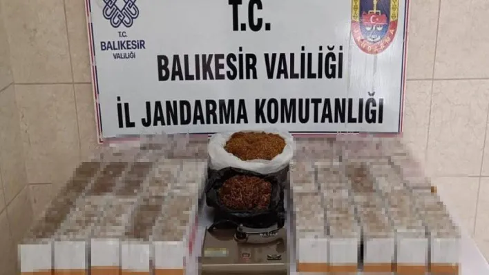 Balıkesir'de jandarmadan kaçak tütün operasyonu