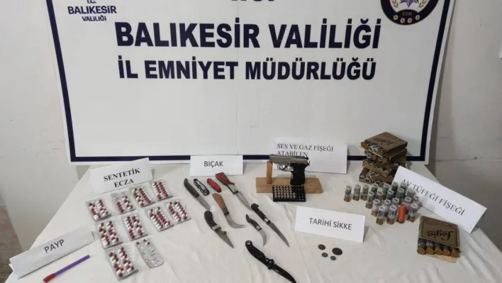 Balıkesir'de polisten uyuşturucuya geçit yok