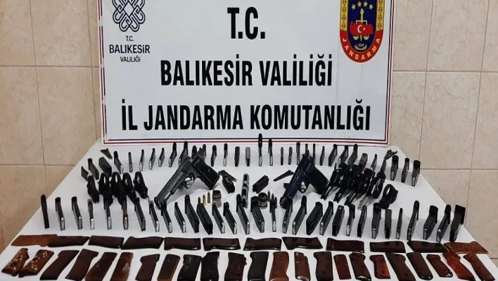 Balıkesir'de silah, mühimmat imal ve ticaretine operasyon