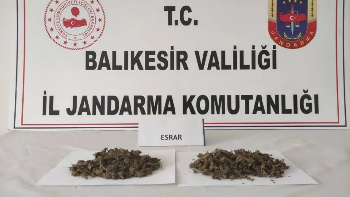 Balıkesir İl Jandarma Komutanlığınca Ayvalık'ta başarılı uyuşturucu operasyonu