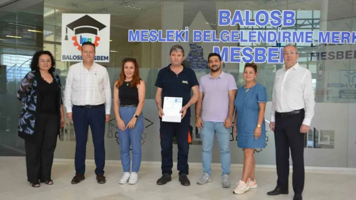 Balıkesir OSB, mesleki yeterlilikte bir ilke imza attı