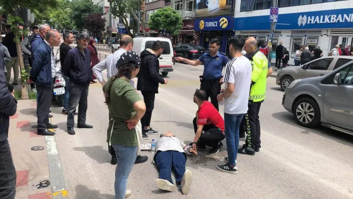 Bandırma'da trafik kazasında 1 kişi yaralandı