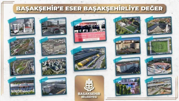 Başakşehir Belediyesi, 'Başakşehir'e eser, Başakşehirliye değer' sloganıyla çalışmalarına devam ediyor