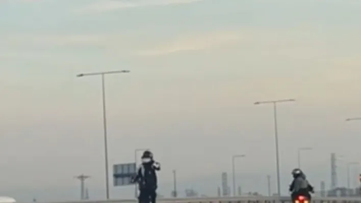 Başakşehir'de tehlikeli motosiklet gösterisi yapan sürücü yakalandı
