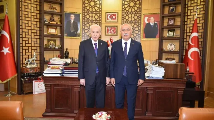 Başkan Aydın Bahçeli'yi ziyaret etti