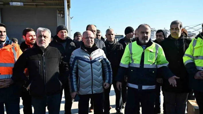 Başkan Gürkan Hatay'a destek ziyaretinde bulundu