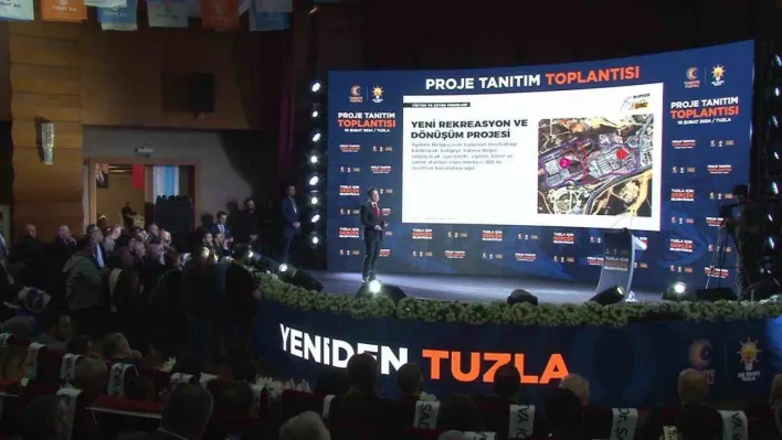 Başkan Şadi Yazıcı, Tuzla'ya 5 yıllık projelerini tanıttı