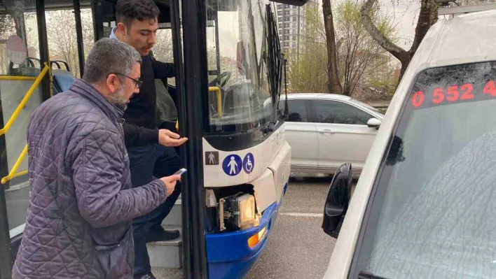 Başkent'te EGO otobüsünün şoförü trafikteki tartışmada aracı metrelerce sürükledi