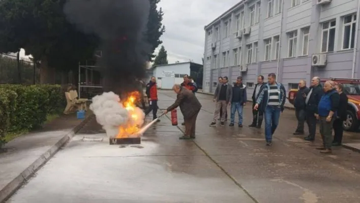 BAÜN'de acil durum ekipleri eğitim ve yangın tatbikatı yaptı