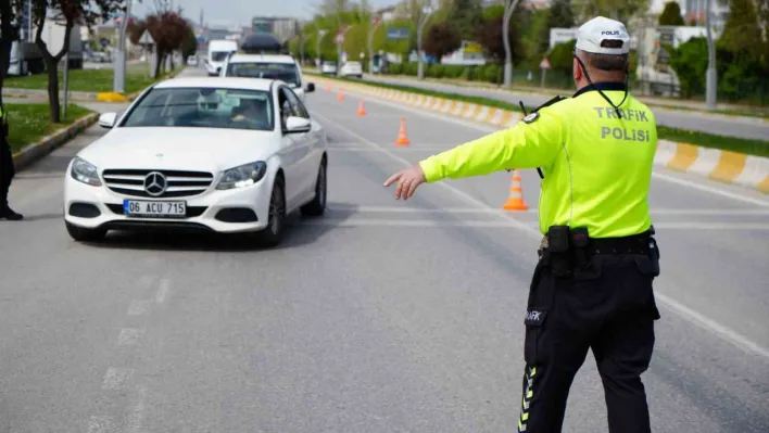 Bayram öncesi dron destekli trafik denetimi