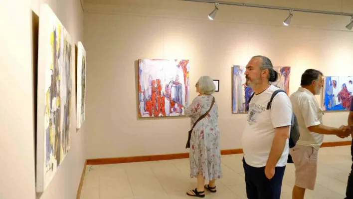 Bedri Karayağmurlar'ın 'Resim Serüvenim II'  sergisi Orhan Peker Sanat Galerisi'nde açıldı