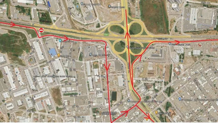 Beşevleri Kavşağı'da trafik düzenlemesi