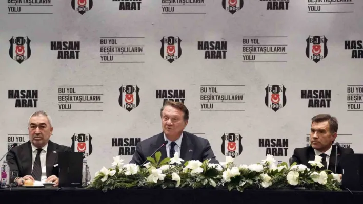 Beşiktaş Başkan Adayı Hasan Arat, Samet Aybaba ve Feyyaz Uçar ile basının karşısına çıktı