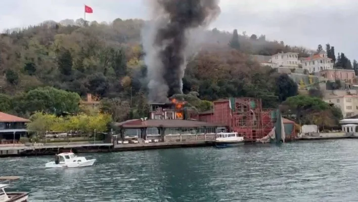 Beykoz'da 2 katlı restoran alev alev yandı