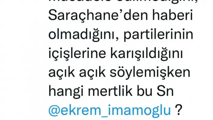 Beyoğlu Belediye Başkanı Yıldız'dan İmamoğlu'na 'Kasımpaşa ve mertlik' tepkisi