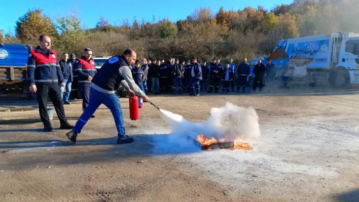Biga Belediyesi personeline acil durum eğitimi verildi