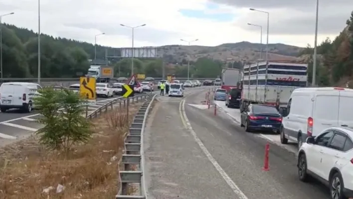 Bilecik-Eskişehir kara yolunda tek şerit uygulaması