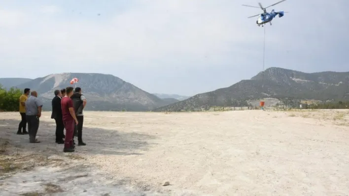 Bilecik'in ilk yangın söndürme helikopteri göreve başladı