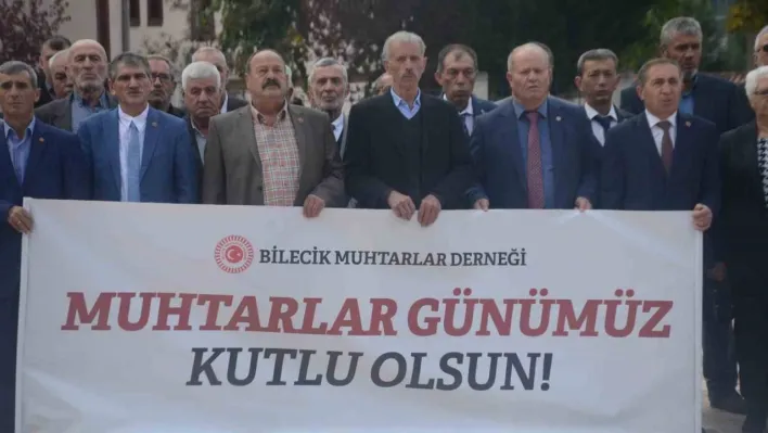 Bilecik'te 19 Ekim Muhtarlar Günü dolayısıyla tören düzenlendi