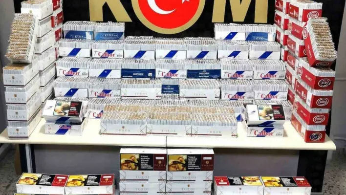 Bilecik'te 2 bin 250 paket halinde toplam 51 bin adet dolu makaron ele geçirildi