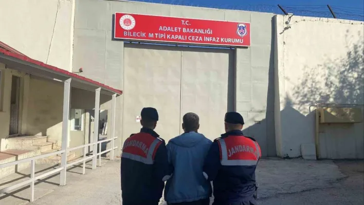 Bilecik'te 3 yıl 9 ay hapis cezası bulunan şahıs jandarma tarafından yakalandı