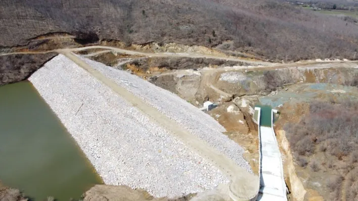 Bilecik'te Elmabahçe Barajı'nda su tutulmaya başlandı