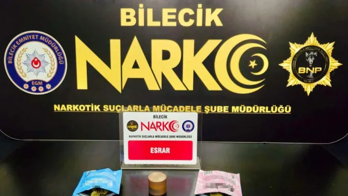 Bilecik'te uyuşturucu operasyonu: 1 şüpheli yakalandı