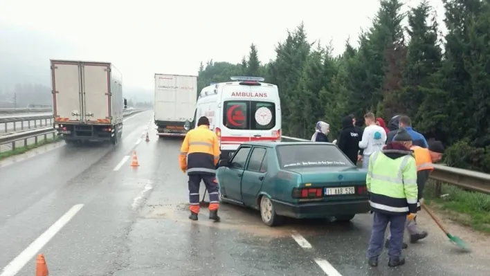 Bilecik'te yaşanan trafik kazasında 1 kişi yaralandı