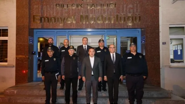 Bilecik Valisi Faik Oktay Sözer, emniyet çalışmalarını yerinde inceledi
