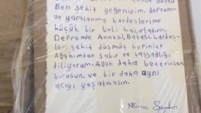 Bingöl'de şehit yeğeninden duygulandıran destek