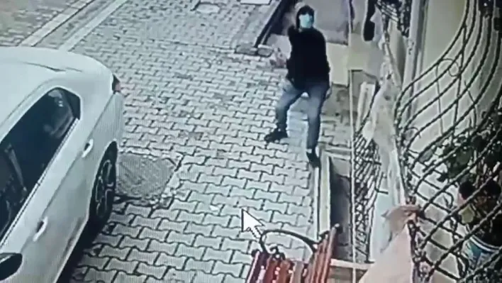 Boşanmak isteyen eşinin evinde kezzapla dehşet saçtı