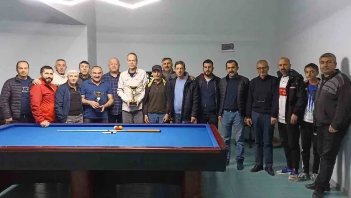 Bozüyük'te 3 bant bilardo turnuvası heyecanı yaşandı