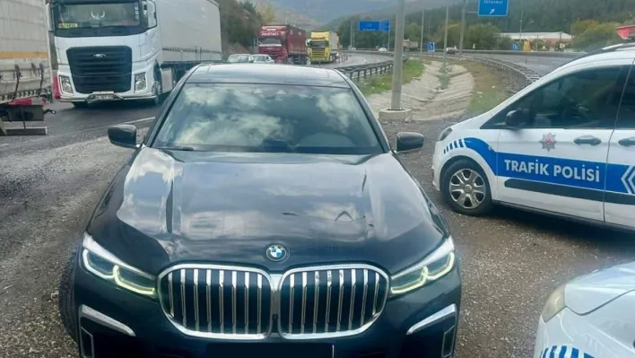 Bozüyük'te aracında ikiz plaka kullanan şahısa 50 bin 834 TL para cezası