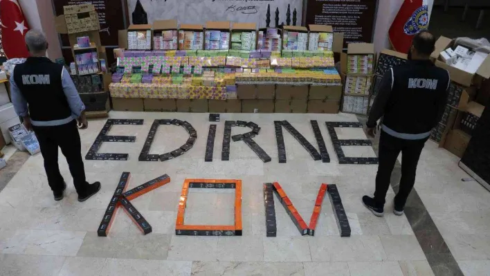 Bulgaristan'dan gelen tırda 20 milyon TL'lik gümrük kaçağı ürün ele geçirildi