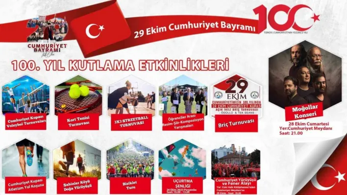 Burhaniye'de 100. yıla yakışır kutlama programı