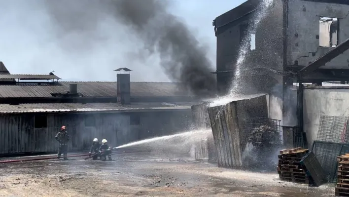 Bursa'da boya fabrikasında yangın çıktı: 2 yaralı