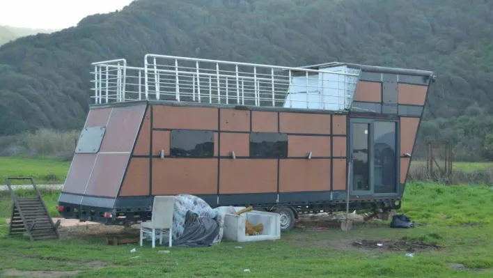Bursa'da çalınan tiny house bulundu, şüpheli tutuklandı