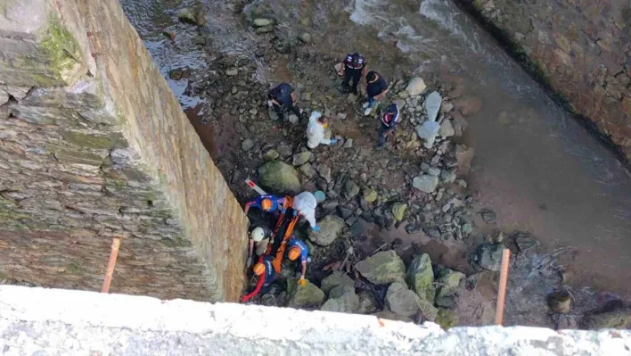 Bursa'da dere yatağında kadın cesedi bulundu