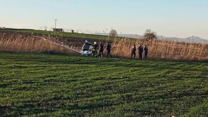 Bursa'da eğitim uçağı mecburi iniş yaptı...Pilot hafif yaralı