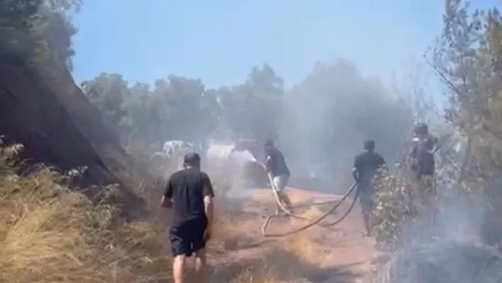 Bursa'da korkutan orman yangını.