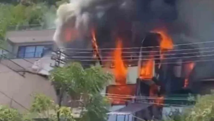 Bursa'da korkutan yangın