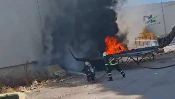 Bursa'da tekstil fabrikasında büyük yangın