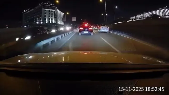 Bursa'da zincirleme kaza kameraya yansıdı