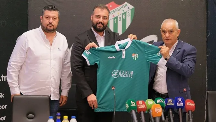 Bursaspor'un forma göğüs sponsoru Tarım ve Peyzaj A.Ş oldu