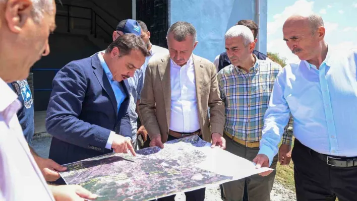 Büyükakın, Cumaköy ve Ovacık'taki altyapı çalışmalarını inceledi