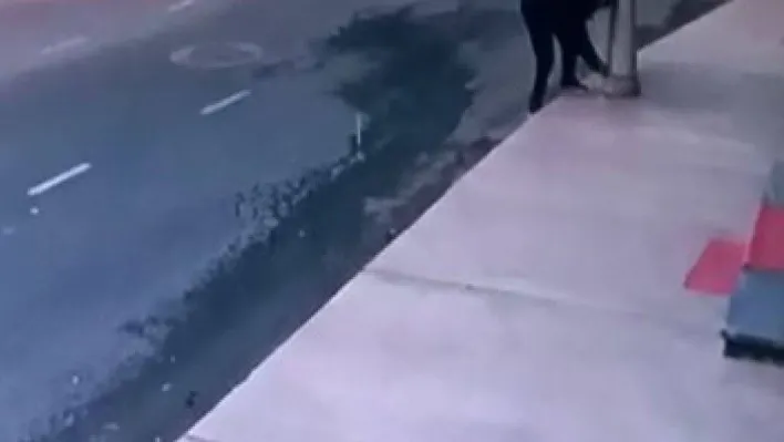 Büyükçekmece'de hırsızlar, aydınlatma direklerine dadandı: O anlar kamerada
